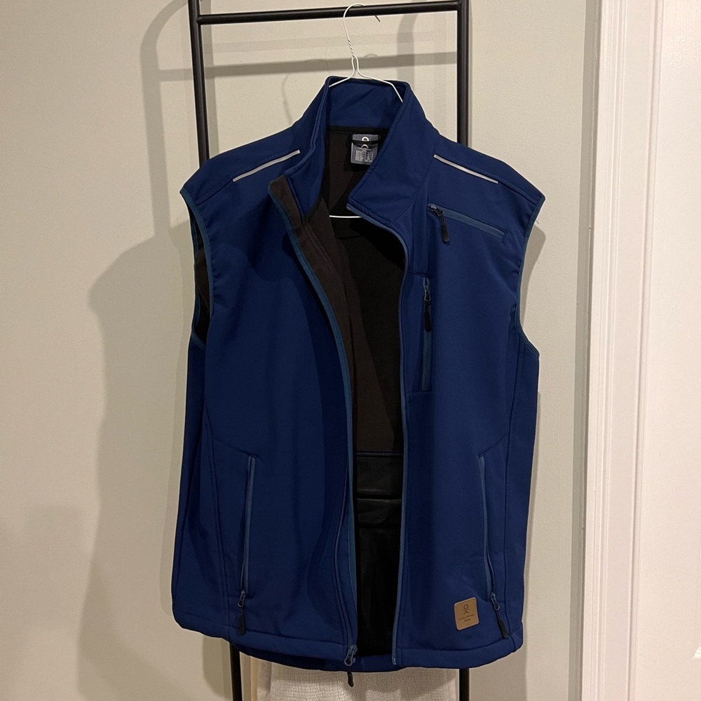 Blue vest (L) with back pocket